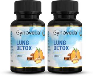 जिनोवेदा Ayurvedic Lung Detox Reduces Damage from Smoking Improves Lungs Health, Immunity