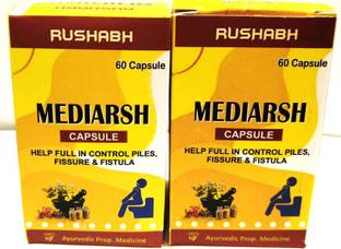 Rushabh Gaharwar MEDIARSH CAPSULE 2X60 CAP.-Helpful In Control Piles, Fissure, & Fistula
