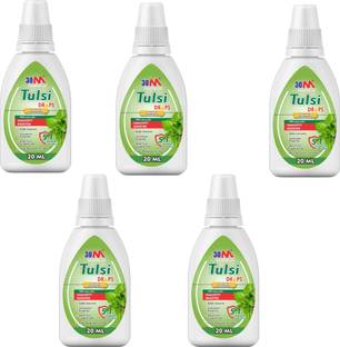 30M Ayurvedic Tulsi Amrit Drops Natural Immunity Booster Tulsi Ras 20ml ( Pack of 5)