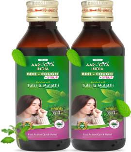 Aarogya India Ayurvedic Cough Syrup Enriched With Tulsi & Mulathi-100 ml