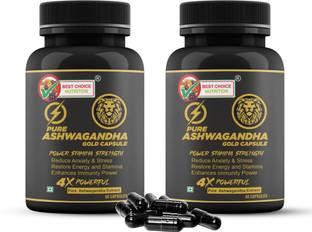 BEST CHOICE NUTRITION Ashwagandha for Performance, High Strength, Boost Muscle Mass & Enhance Immunity