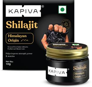 Kapiva Himalayan Shilajit Resin|Rich in Fulvic Acid|For Strength, Power & Stamina|10g