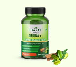 bharat ayurveda Arjuna + | Supports Heart Health | Manages Cholesterol Level (120 Capsules)