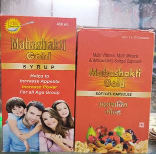 MEDRICH MAHASHAKTI GOLD 450ML SYRUP AND MAHASHAKTI GOLD 30 CAPSULES (COMBO PACK)