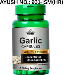 CIPZER Garlic Capsule(30 Caps)-Strengthen immune system,Maintain cholesterol level