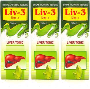 Dr. Biswas Liv-3 Liver Tonic 200ml (Pack Of 3)