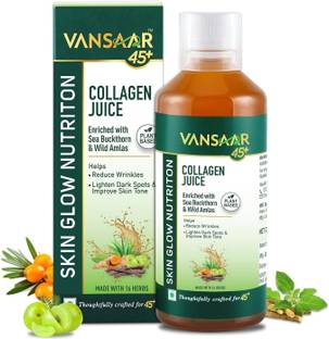 VANSAAR 45+ Collagen Supplement Ayurvedic Juice with Amla Fights Dark Spots & Wrinkles