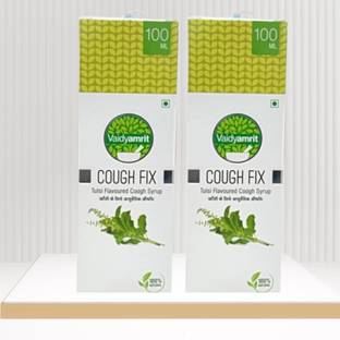 vaidyamrit Cough Fix Tulsi Syrup (Ayurvedic Tulsi Cough Syrup) (Combo Pack) (100 ml + 100 ml = 200 ml)