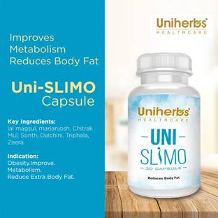 Uniherbs Uni Slimo Capsule To Reduce Body Fat,Effective Weight Loss,Fat Burner 30 Capsule