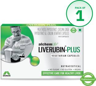 LIVERUBIN Plus | Silybum Marianum Seeds Extract Tablets For Healthy Liver 10 Capsule