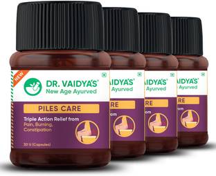 DR. VAIDYA'S Piles Care Capsules - Relief From Pain, Bleeding & Constipation | Ayurvedic