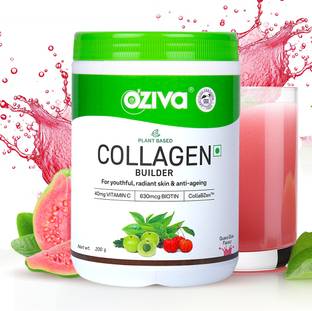 OZiva Vegan Collagen (Guava Glow)with Biotin & Vit C for Brighter & Youthful Skin 200g