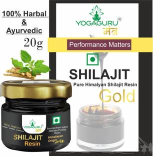 YOGAGURU MANTR Shilajit Resin|Rich in Fulvic Acid|For Strength, Power & Stamina