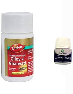 Dabur Giloy Ki Ghanvati For Immunity 40 Tab Each With Leaf Ashwagandha 15Tab