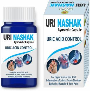 Dr. Asma Herbals Uri Nashak Ayurvedic Capsules for uric acid, joint pains