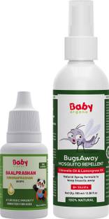 BabyOrgano Ayurvedic Immunity booster Swarnaprashan Drops & Mosquito Repellent Fabric Spray