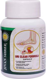 JIVAN SHREE Uri clear Formula Uric acid control clean Support Kidney Function and Joint Pain