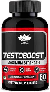 BIRJI HERBALS TEST0B00ST MAXIUM STRENGTH AYURVEDIC CAPSULES 60veg capsules pack of 1
