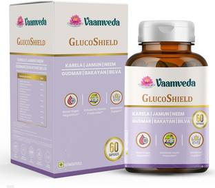 Vaamveda GlucoShield Karela Neem Jamun Blood Sugar Control Diabetic Care Tablet Medicine