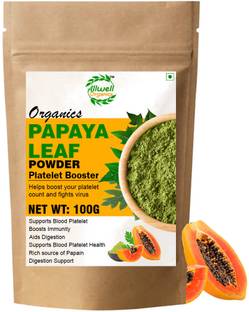Allwell-organics Organic Papaya Leaf Powder (100g)
