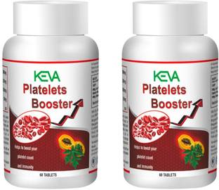 KEVA Platelets Booster Tablet Helps to Improve Platelet Count & Immunity (Pack Of 2_