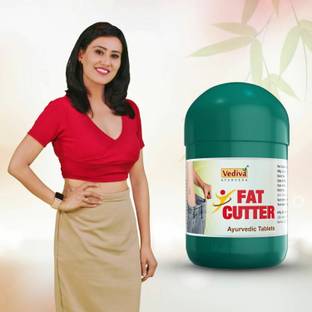 VEDIVA Fat Cutter Ayurvedic Tablets to reduce extra fats 60 Tablets