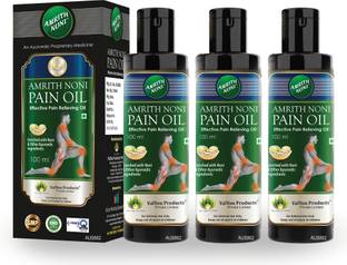 AMRITH NONI Pain Oil: Ayurvedic pain relief Massage oil for Joints,Knee,Body,Back pain 100ml
