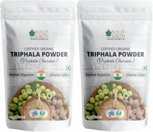 Bliss of Earth Organic Triphala Powder Churan Ayurvedic for Detox, Digestion & immunity 100gm