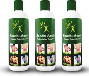 Divya Shri Sandhi Amrit Pain Relief Oil 100% Ayurvedic Joint, Muscle & Body Pain 3 bottles