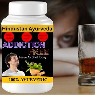 Hindustan Ayurveda Addiction Free, Stop Alcohol Medicine, Addiction, Quit Somkeing , Caupsule