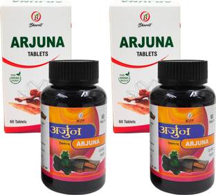 BHARAT AYURVEDIC AUSHDHALAYA Arjun Tablets - Pack of 60 | Ayurvedic Supplement for Heart Health