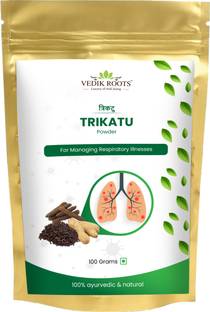 वेदिकरूट्स Trikatu Powder Churn - For Ultimate Relief From Respiratory Illnesses 100Gm