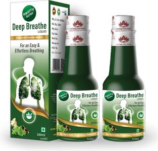 AMRITH NONI Deep Breathe Liquid 200ml |Ayurvedic Asthma Care Juice with Vasa, Pippali & more