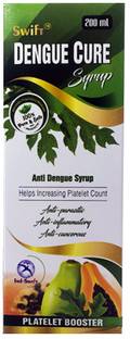 Ind swift Dengue Cure Immunity Booster Ayurvedic Syrup Helps to Improve Platelets Counts
