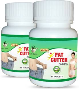 VEDIVA Fat Cutter Ayurvedic Formula for fat burn and weight loss Pack of 120 Tablets