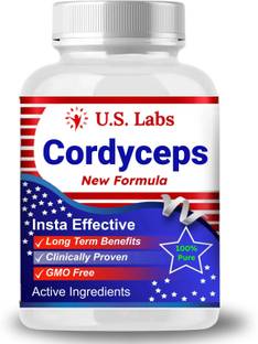 US Labs Himalayan Militaris Cordyceps Capsules - Keeda Jadi Mushroom Extract