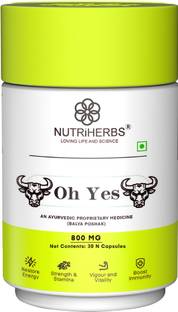 Nutriherbs Oh Yes | Ayurvedic Man Power Capsule with Shilajit for Peak Performance