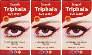Tansukh Triphala Eye Wash, Eye Wash Powder with Free Eye Wash Cup | Natural Ayurvedic Eye Wash Powder (100gm x 3)