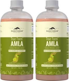 Rasayanam Pure Amla Juice for Healthy Hair & Skin | 2X Vitamin C | Made with Francis Amla