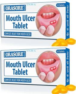 Unjha ORASORE MOUTH ULCER Tablet-(2x10T)
