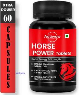 ACTIWOW Horse Power 60 Capsules Ayurveda Force Pills