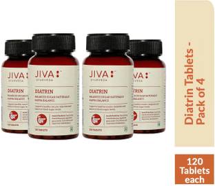 JIVA Diatrin Tablets - Controls Sugar - 120 Tablets Each - Pack of 4