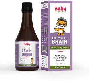 BabyOrgano Ayurvedic Shankhpushpi, Brahmi Brain Booster Syrup for Kids