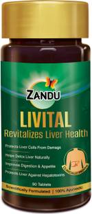 ZANDU Livital Tablets Scientifically Tested|100% Ayurvedic|Beneficial in Fatty Liver