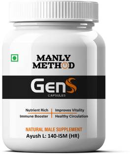 Manly Method Men's Health Power: Gens Immune Boosting and Circulation Enhancing Capsules
