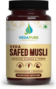 Vedapure Safed Musli Capsules for Strength, Immunity & Stamina -1000mg