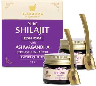 UPAKARMA Pure Shilajit Resin with Ashwagandha to Boost Performance, Power, and Stamina