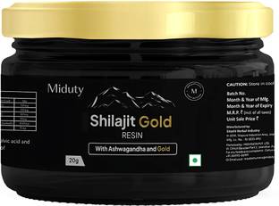 Miduty Shilajit Gold 3X - Ashwagandha - Himalayan Shilajit Gold