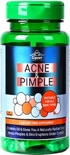 CIPZER Acne & Pimples 60 Capsules Enhances Beauty, Aids in Acne & Pimple Removal