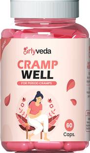 Girlyveda Cramp Well Capsule For Pain Free Periods | Regularize Period Cycle |